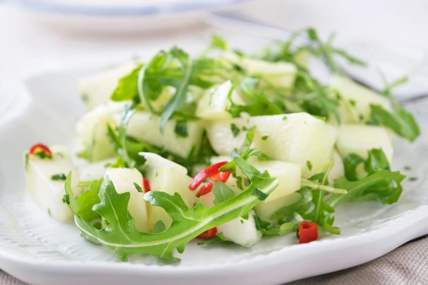 Melonen-Rucola-Salat