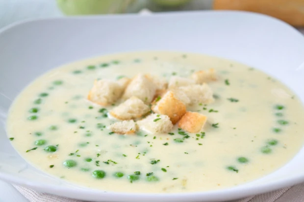 Creme-Kohlrabi-Suppe mit Erd&auml;pfel