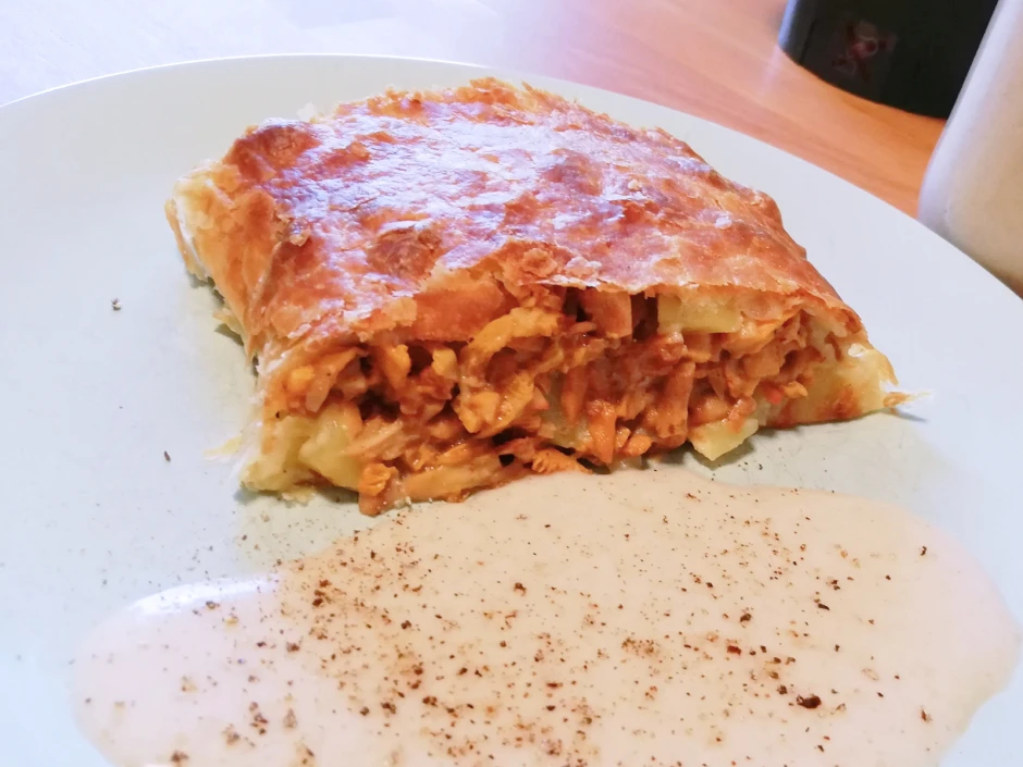 Kartoffel-Pfifferling-Strudel