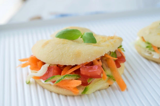 Gefüllte Pita-Brötchen