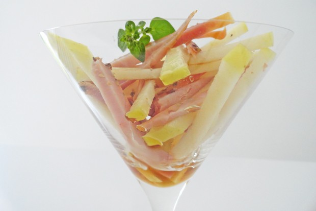 Schinken-Apfelsalat