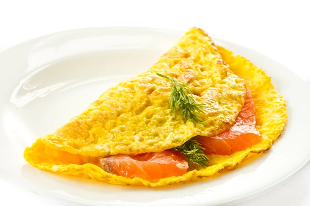 Omelette mit Lachs