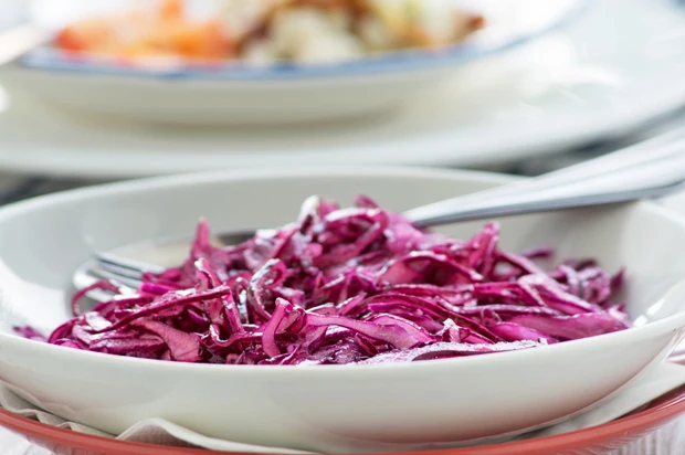 Einfacher Rotkrautsalat