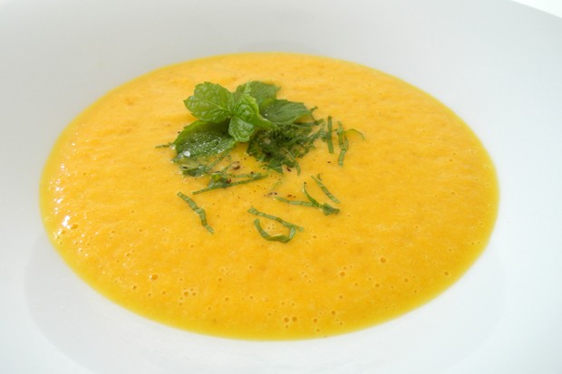 Karottensuppe mit Minze