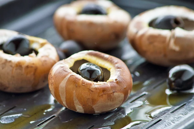 Gegrillte Champignons