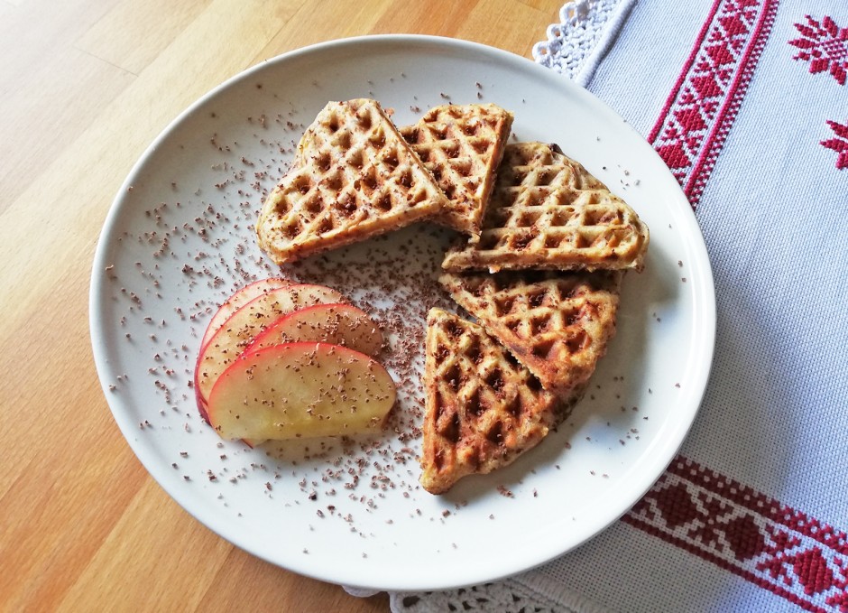 Apfel-Schokowaffeln