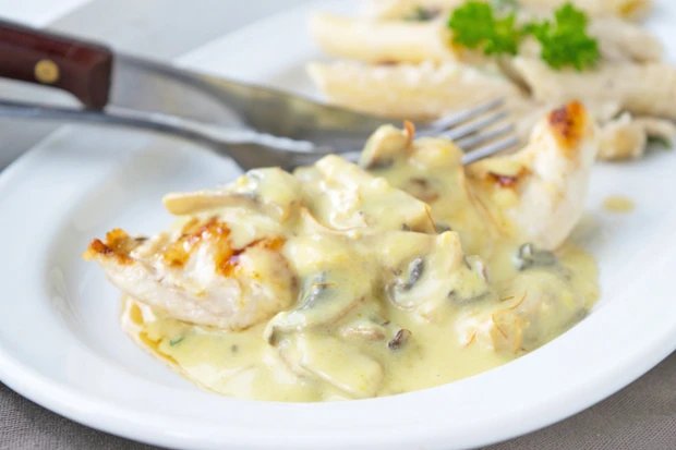 Champignon-Safran-Sauce