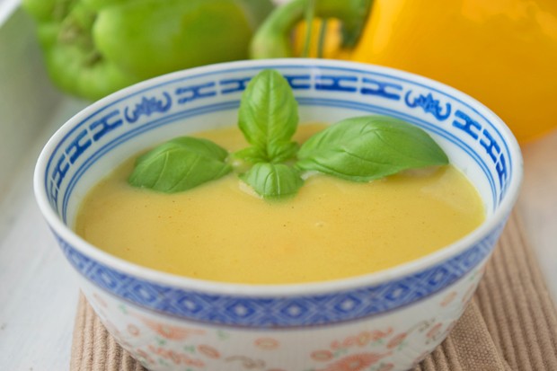 Safran-Paprikarahmsuppe