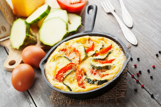 Zucchini-Omelett