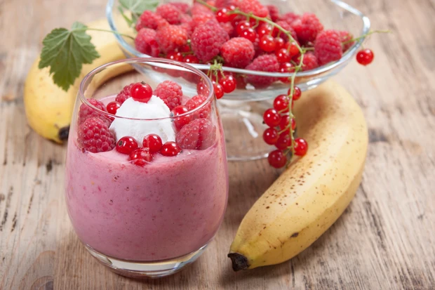 Bananen-Himbeer-Smoothie