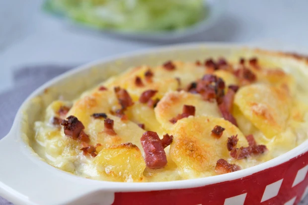 Kartoffelgratin mit Speck