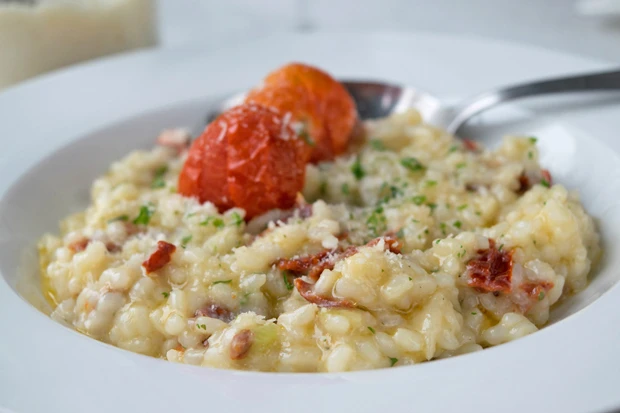 Risotto mit getrockneten Tomaten
