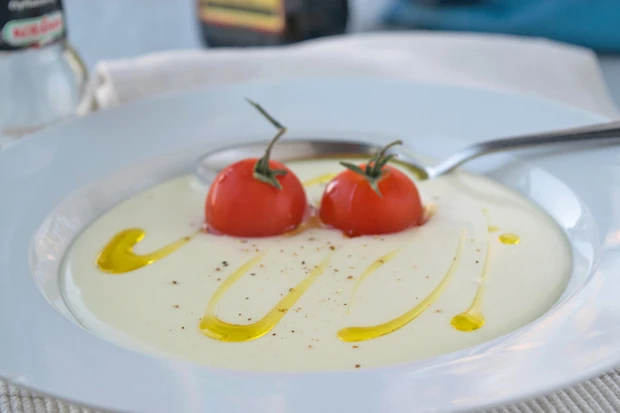 Weiße Tomatensuppe