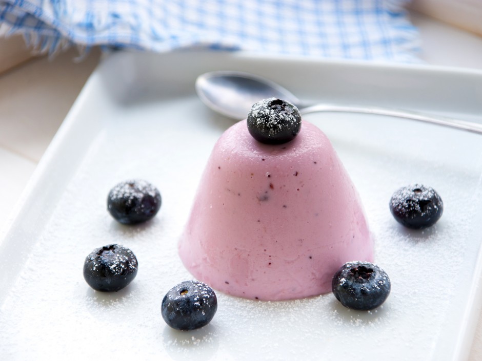 Heidelbeer-Panna Cotta
