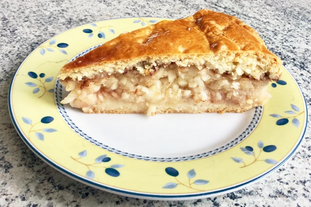 Birnenkuchen mit M&uuml;rbteig