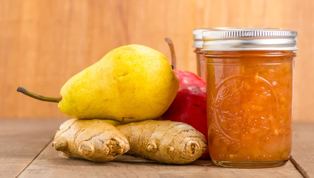 Birnenmarmelade mit Ingwer