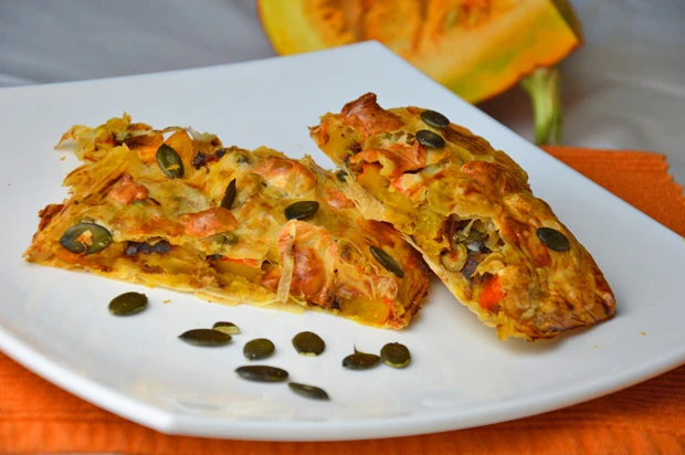 Herzhafter Kürbisstrudel