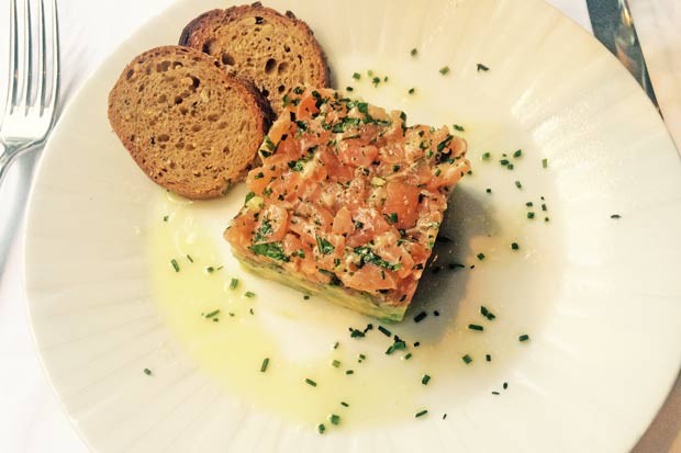 Lachstatar mit Avocado