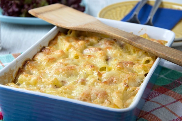 Makkaroni Auflauf mit Schinken