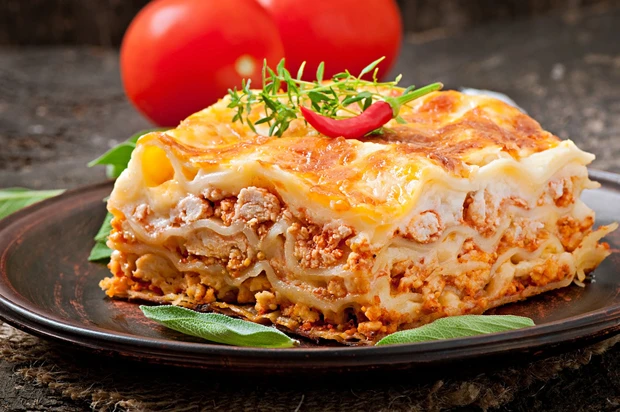 Lasagne Bolognese mit Gem&uuml;se