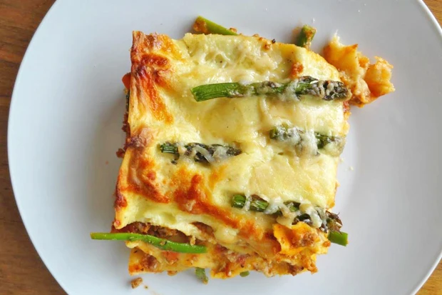 Lasagne mit Spargel