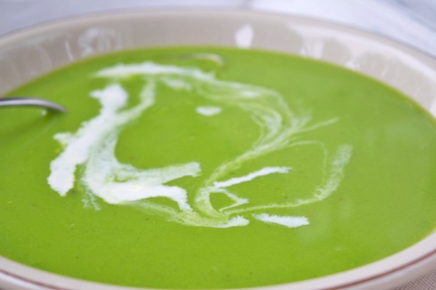 Erbsen-Minze-Suppe