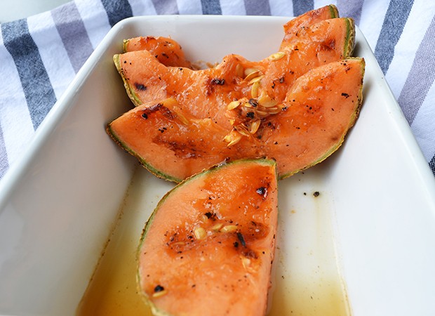 Gegrillte Honigmelone