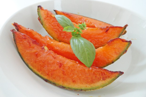 Gegrillte Honigmelone