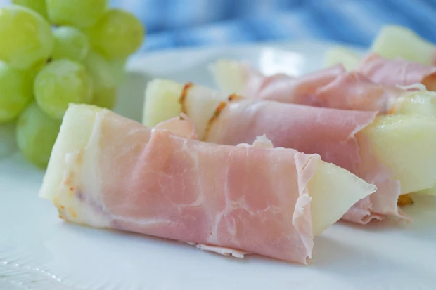 Schinken mit Melone