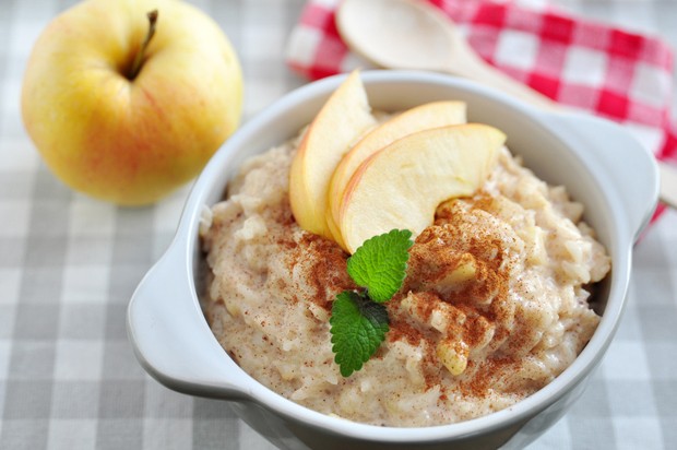Milchreis mit Apfel