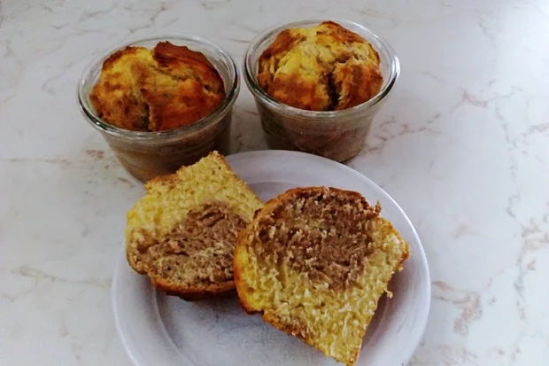 Marmorkuchen im Glas