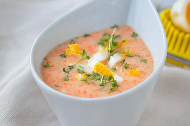 Kressesuppe mit Ei