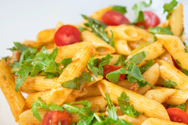 Vegetarischer Nudelsalat
