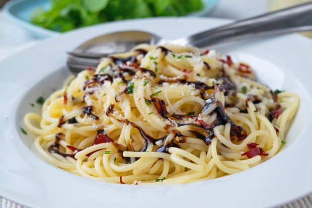 Spaghetti mit Balsamico