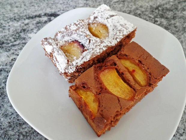 Schoko-Pfirsich-Kuchen