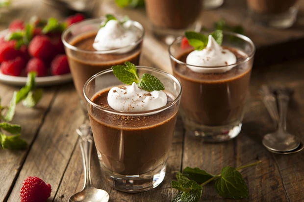 Pudding mit Mandelmilch
