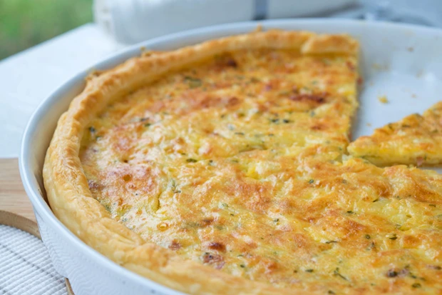 Quiche Lorraine mit Bl&auml;tterteig
