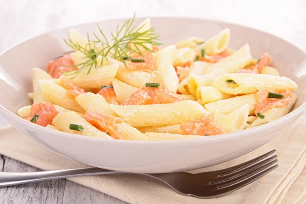 Penne mit Lachs