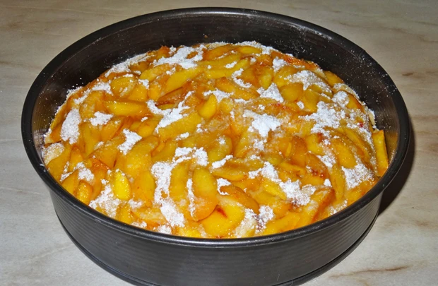 Schneller Pfirsichkuchen
