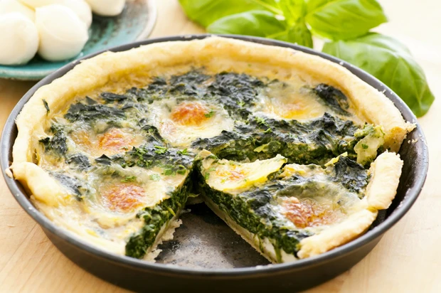 Tarte mit Spinat und Schafsk&auml;se