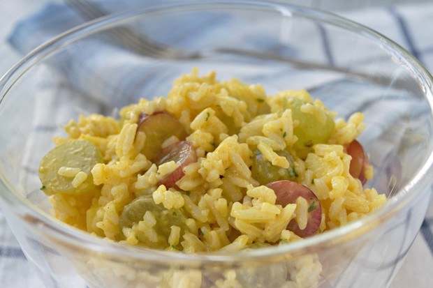 Reissalat mit Curry
