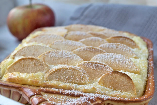 Reiskuchen mit Apfel