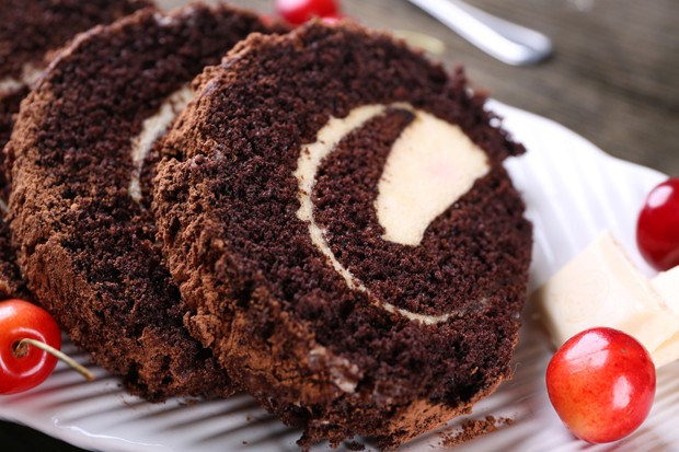 Roulade mit Mascarpone Creme