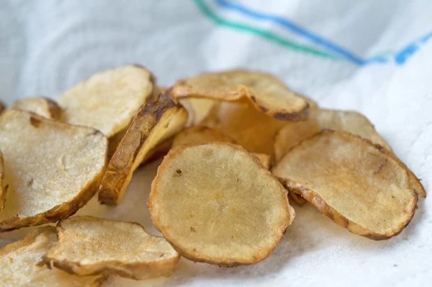 Gebratene Topinambur - Chips