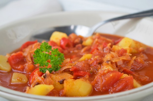 Sauerkrautsuppe ohne Fleisch