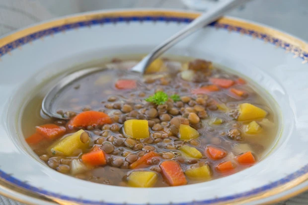 Pastinaken - Linsen - Suppe