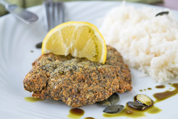 K&uuml;rbiskernschnitzel