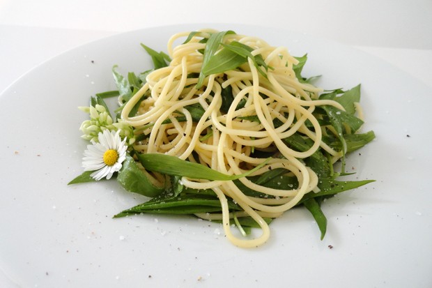 Spaghetti mit Bärlauch