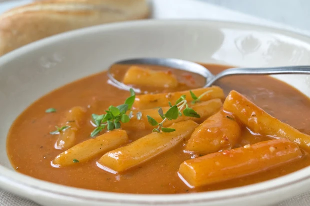 Einfaches Spargelgulasch