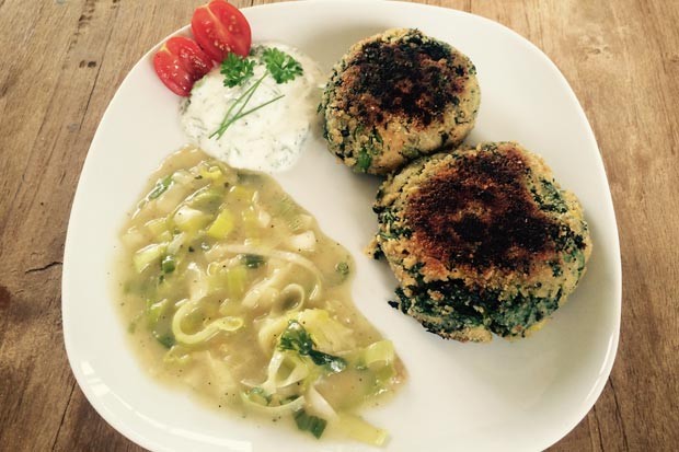 Spinat Sojalaibchen